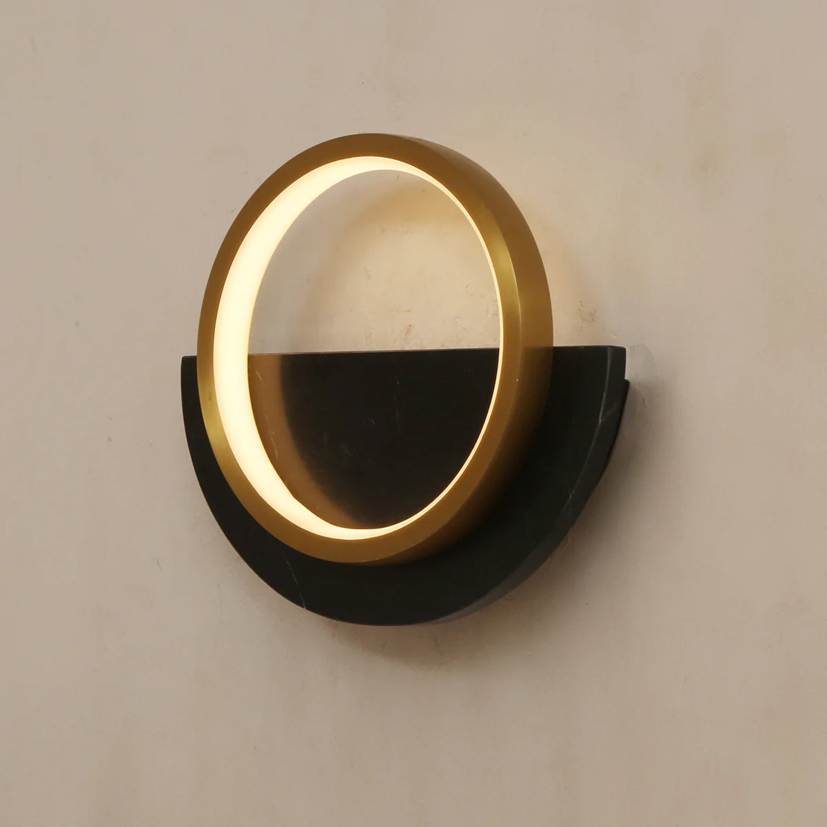 Simplicity Black Marble LED Wall Light