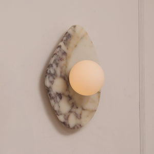 Simplicity Black Marble LED Wall Light